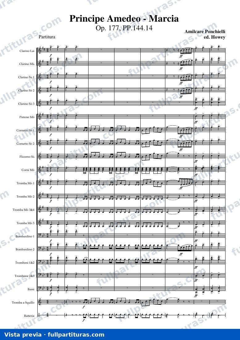 Principe Amedeo, Op.177 — Vorschau