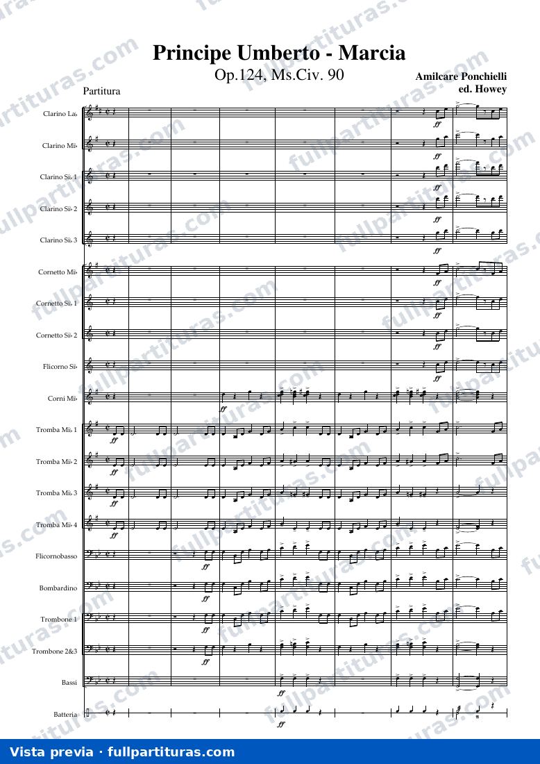 Principe Umberto, Op.124 — Vorschau