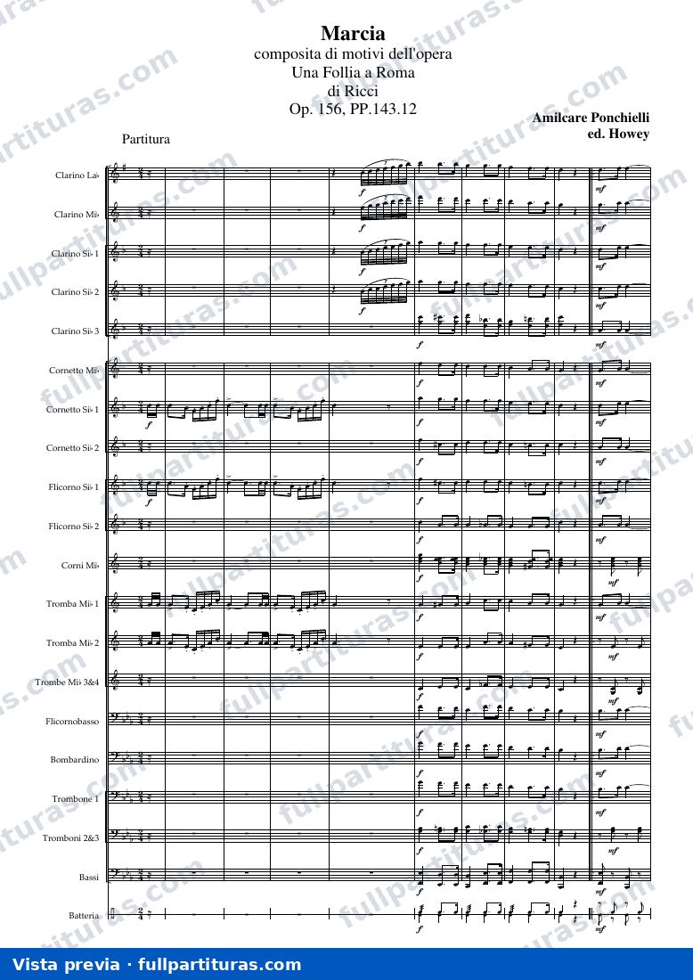 Una follia a Roma, Op.156 — Vorschau