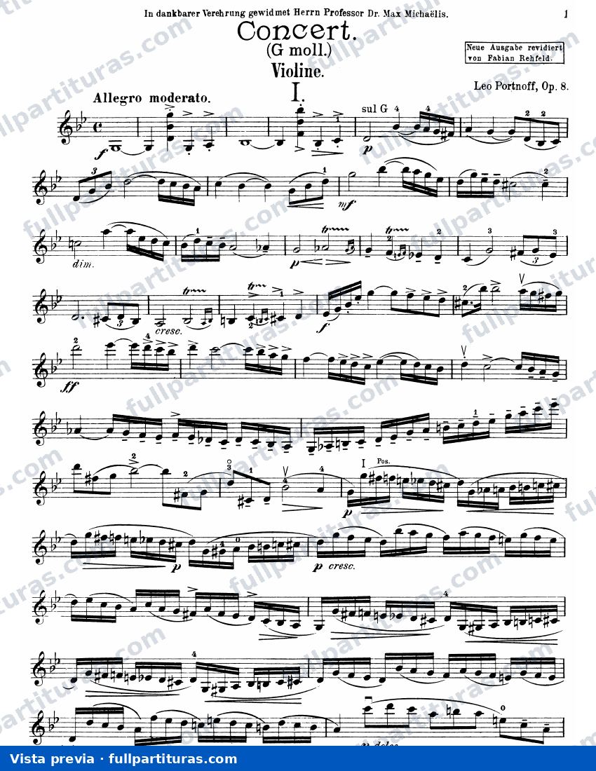 Parte del violín — preview