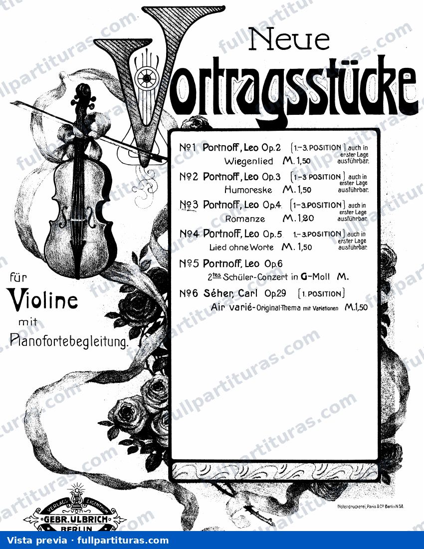 Romanze, Op.4 — preview