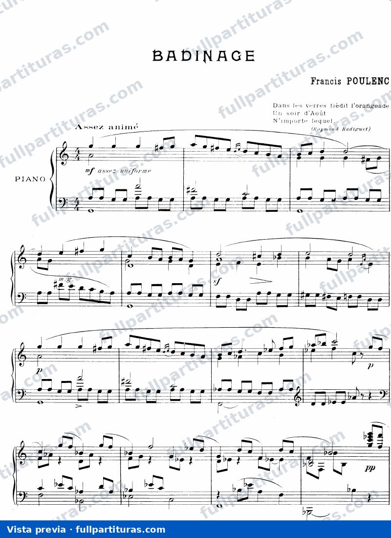 Badinage, FP 73 — preview