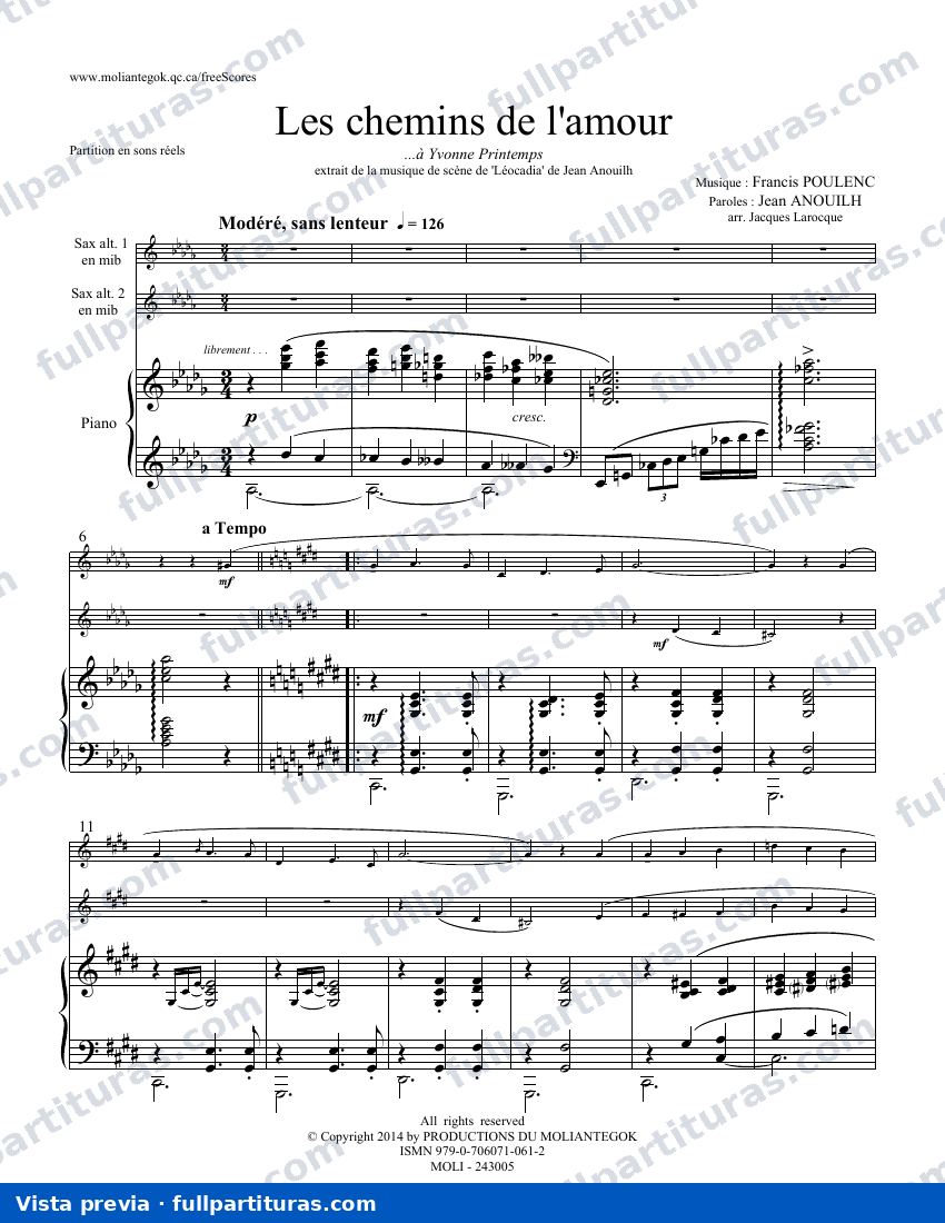 Les chemins de l'amour — preview
