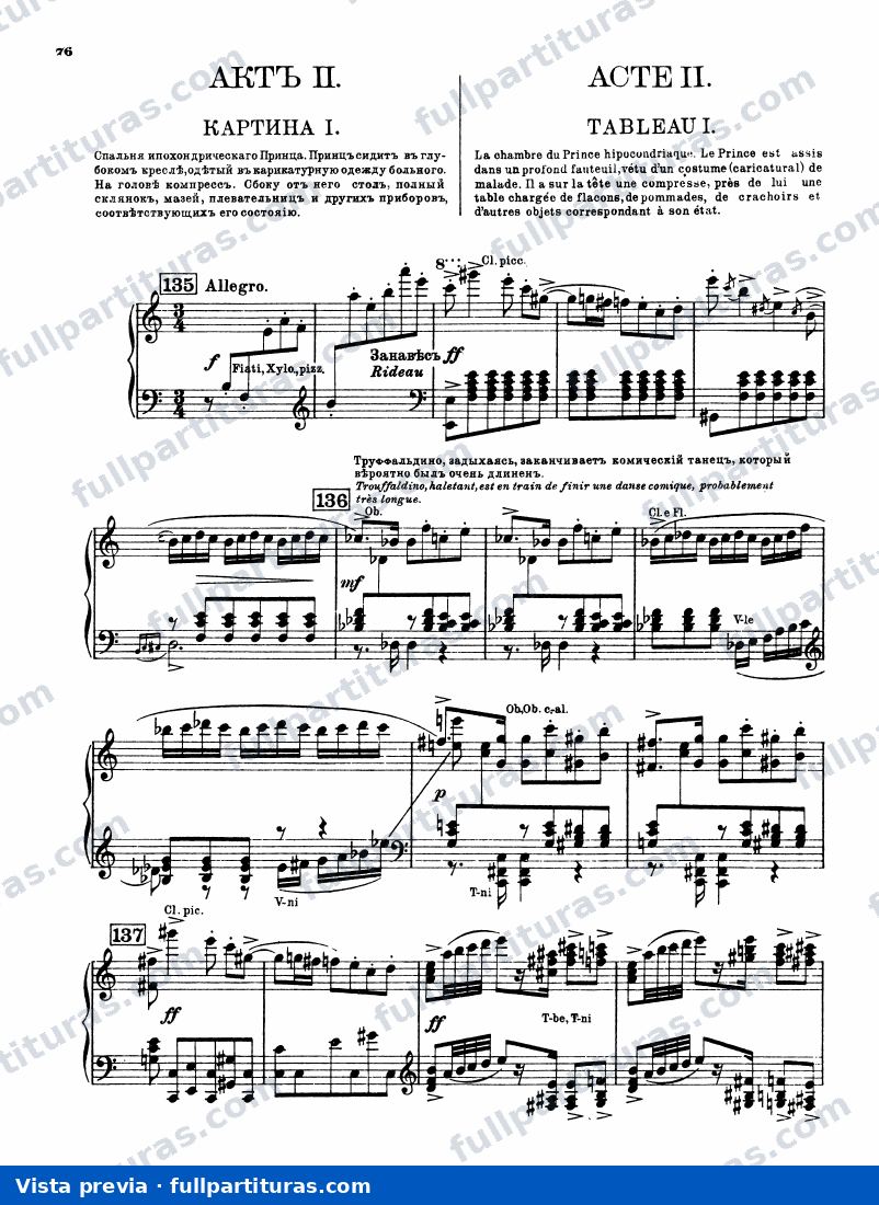 El amor por tres naranjas, Op.33: Acto 2 — preview