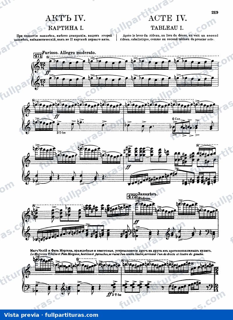 El amor por tres naranjas, Op.33: Acto 4 — preview