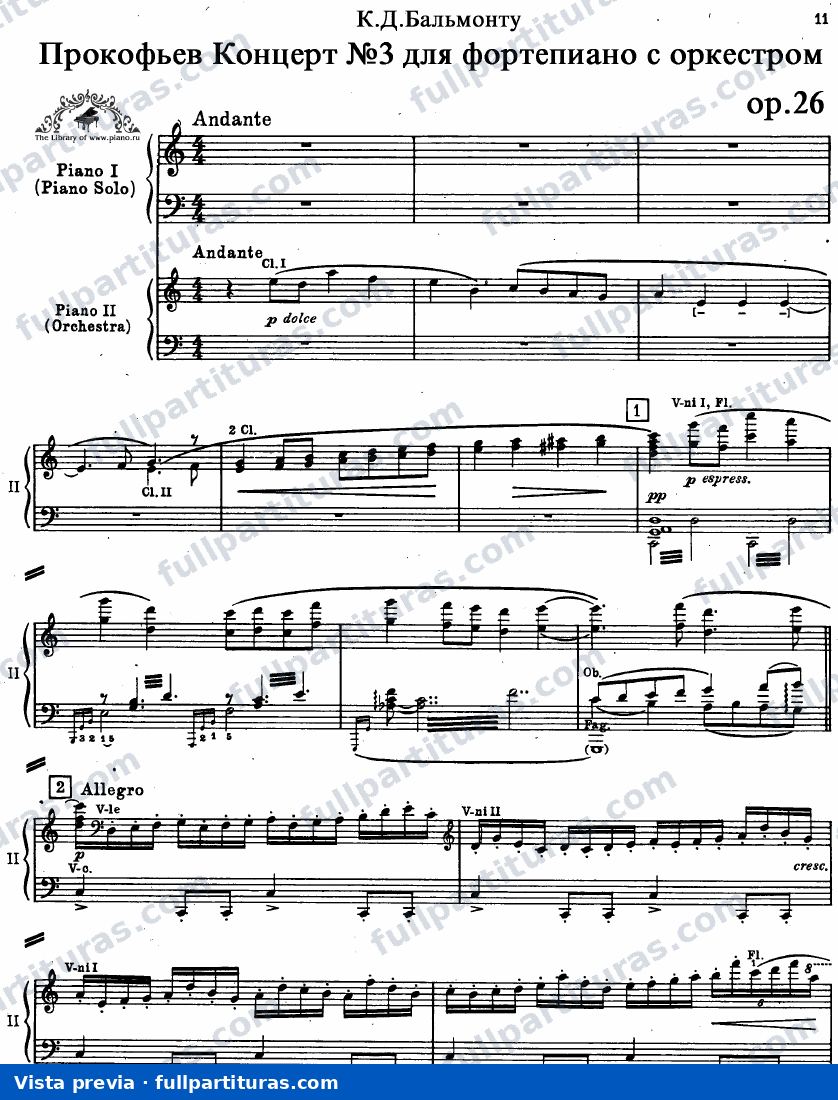 Concierto para piano No.3, Op.26 — preview