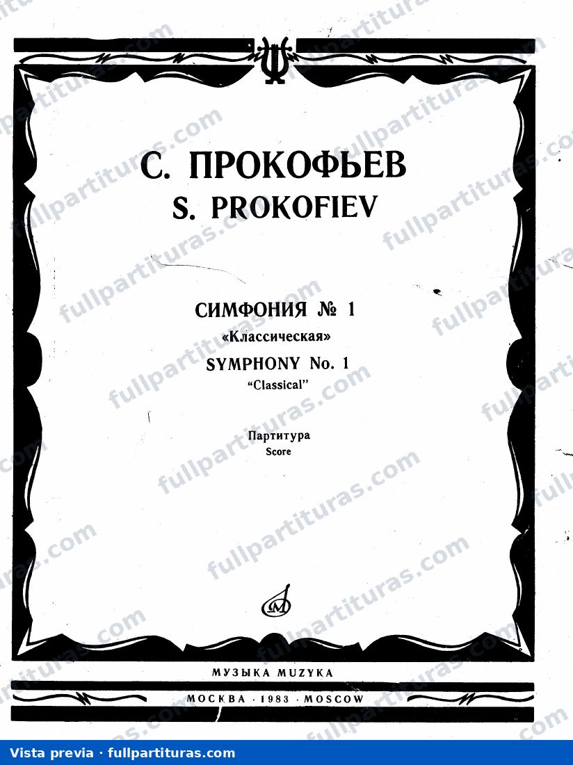 Sinfonía No.1, Op.25 — preview