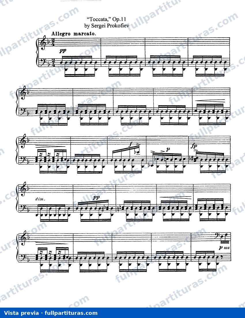 Toccata, Op.11 — preview