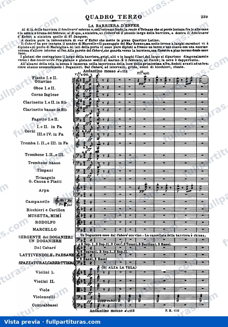 La Bohème: Acto III — preview
