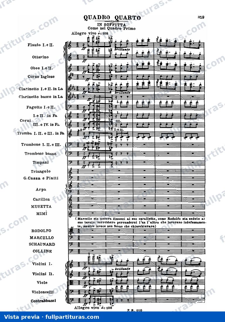 La Bohème: Acto IV — preview