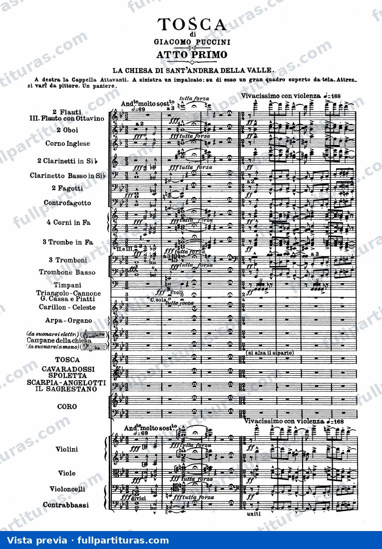 Tosca: Acto I — preview