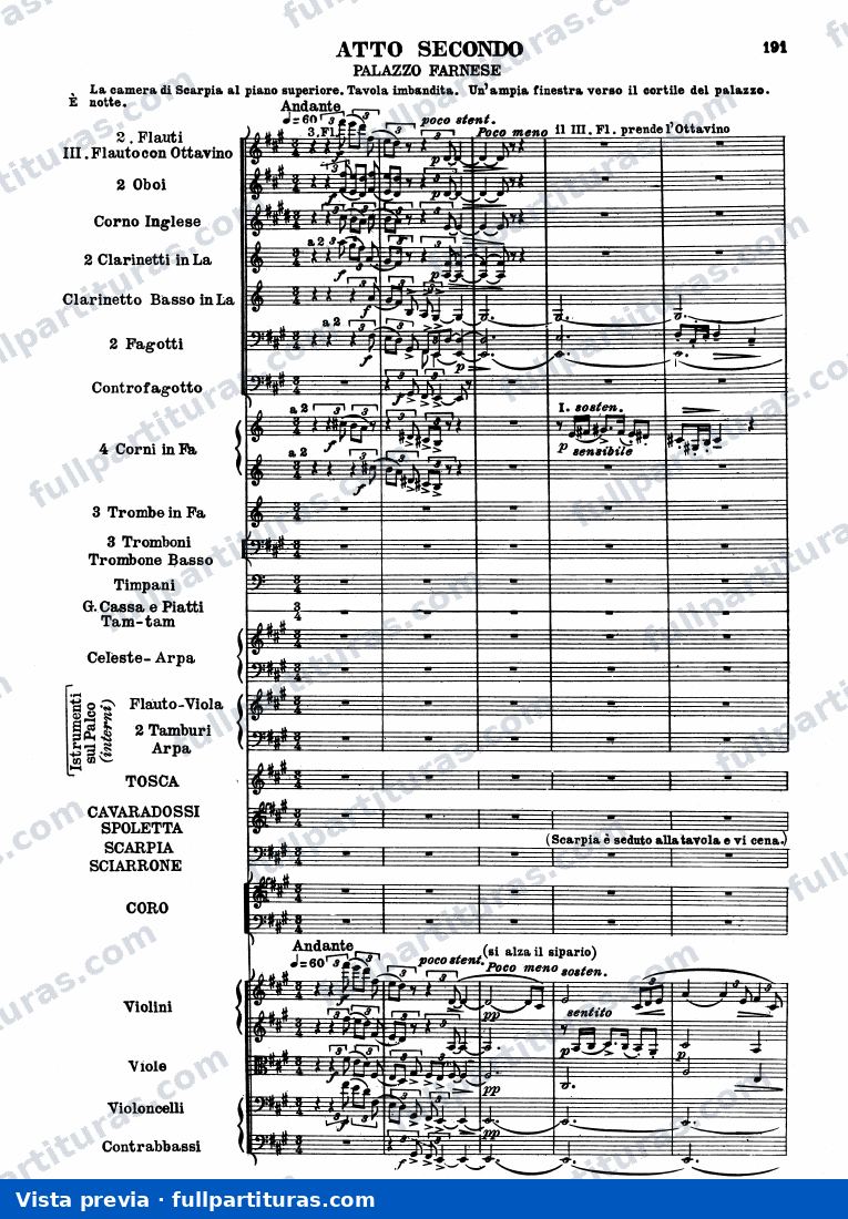 Tosca: Acto II — preview
