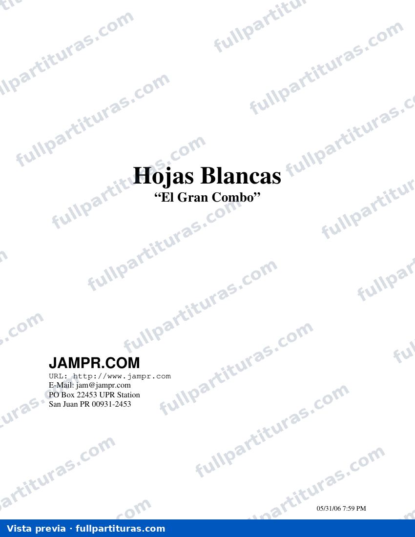 Hojas blancas — preview