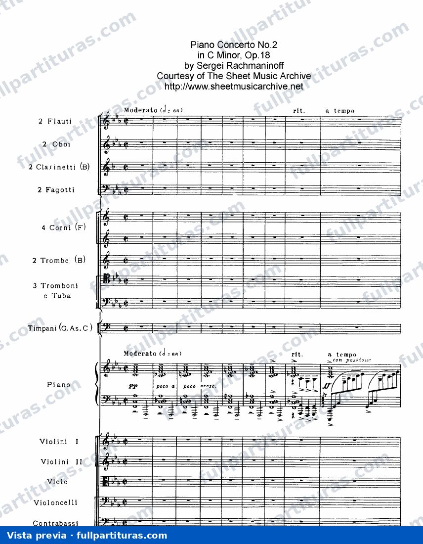 Piano Concerto No.2, Op.18 — vista previa