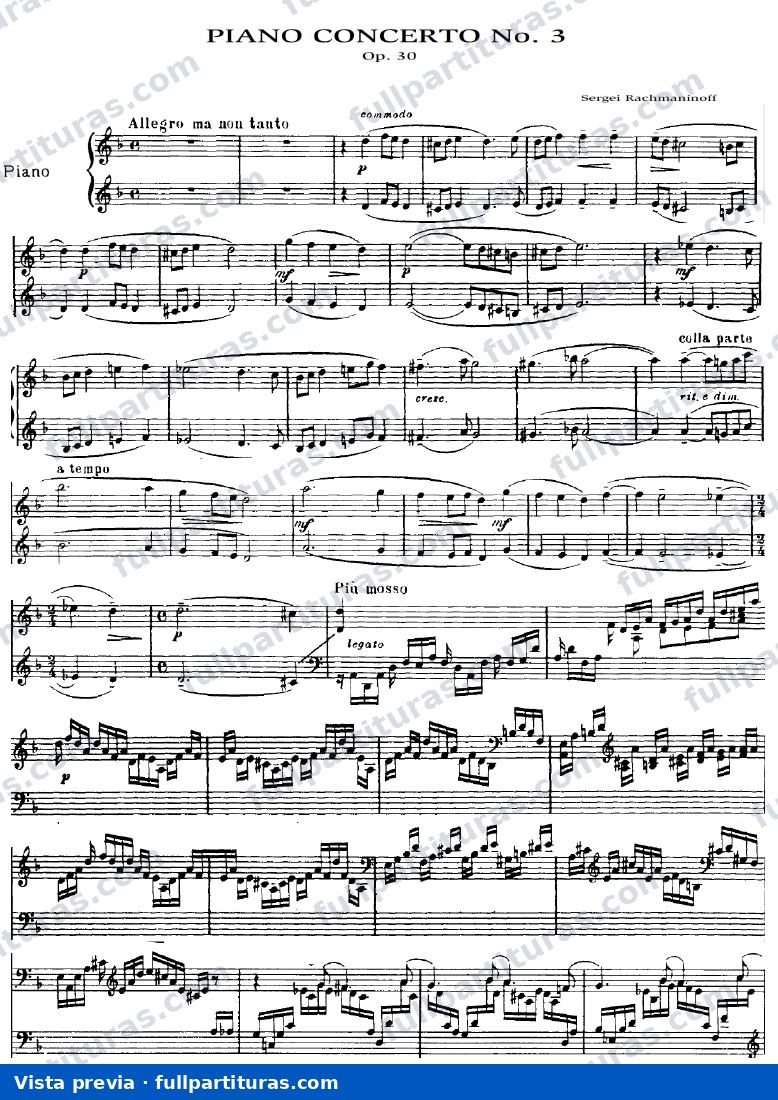 Parte solista del piano — preview