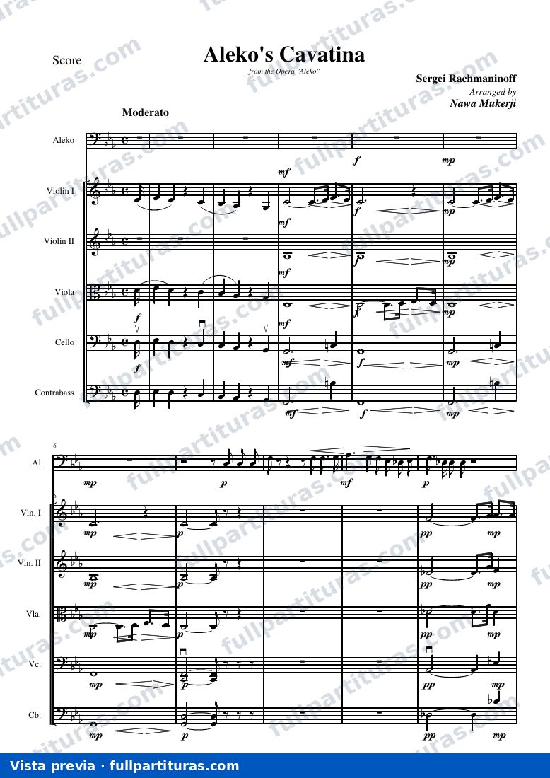 Arreglo para cuerdas — preview