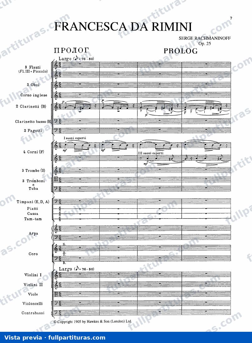 Francesca da Rimini, Op.25 — preview