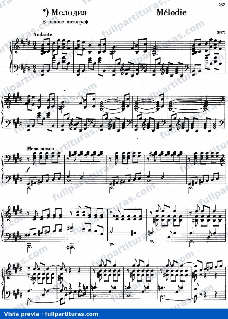 4 Pieces Op. Post.: Melodía — preview