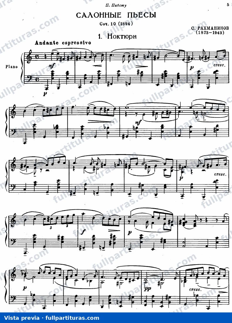 2 Pieces, Op.2: 7 Morceaux de salon, Op.10 — preview