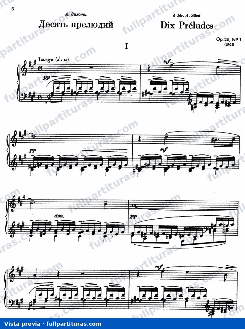 10 Preludes, Op.23 — preview