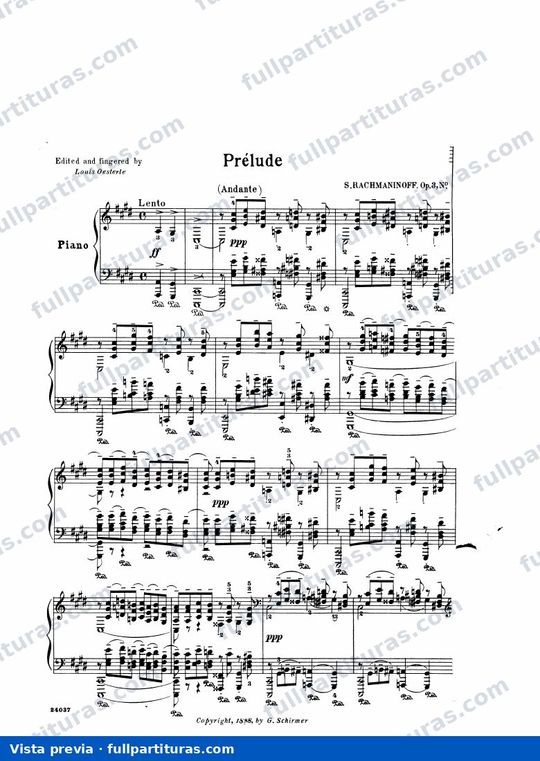 Preludio op. 3 nº 2 — preview