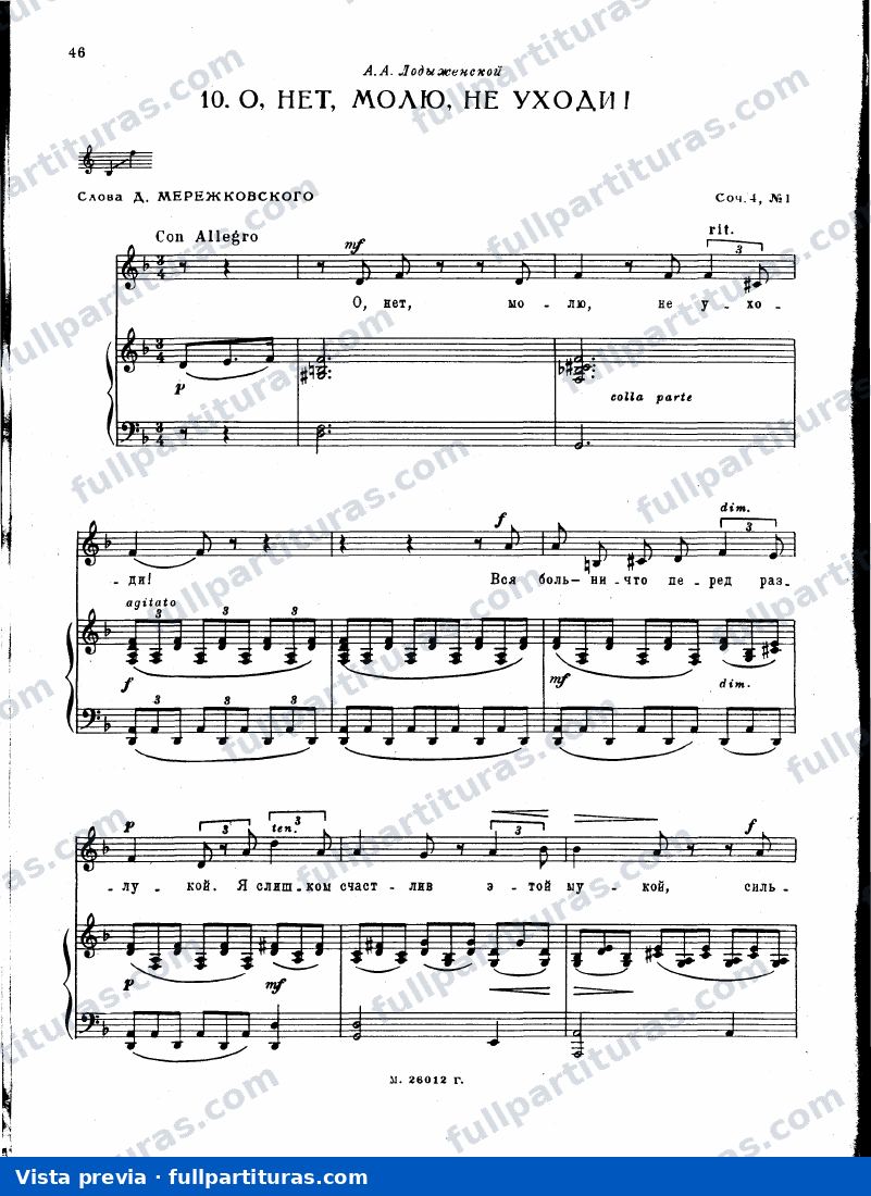 6 Romances, Op.4 — preview