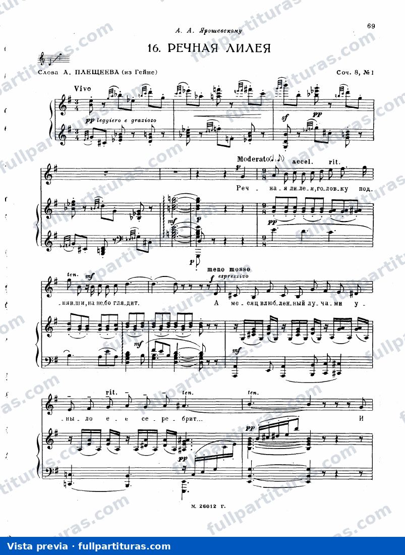 6 Romances, Op.8 — preview