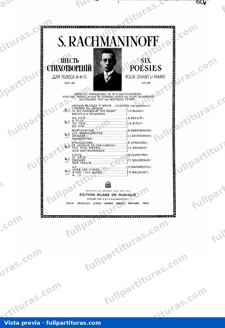 6 Romances, Op.38 — vista previa