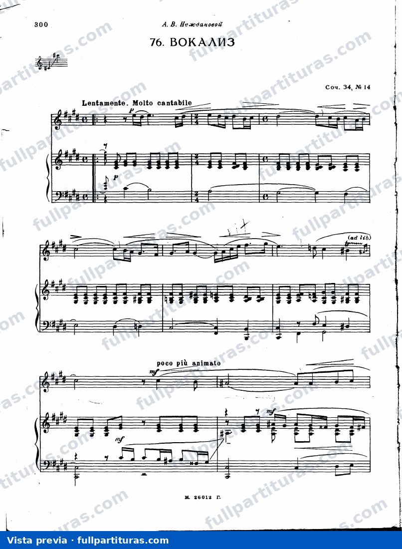 Dissonance: Vocalise — preview