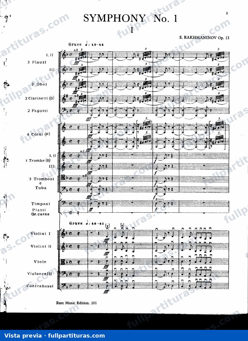 Vocalise: Symphony No.1, Op.13 — preview