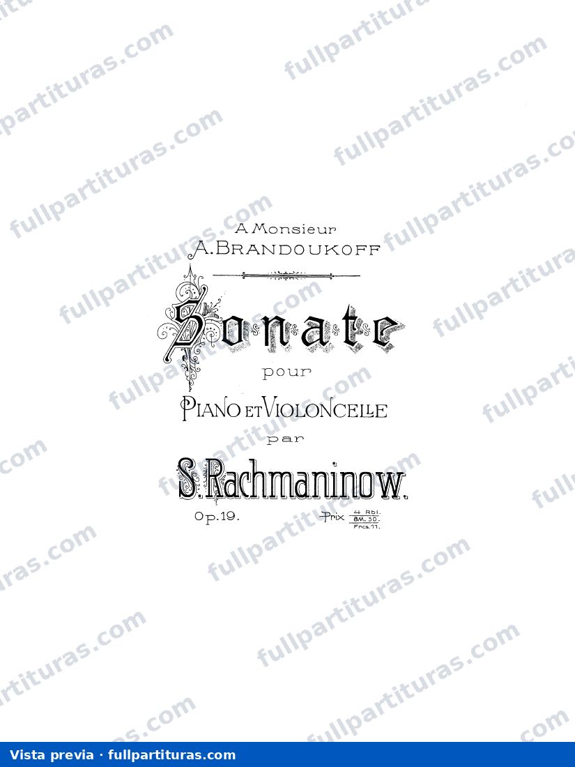 Obras varias: Cello Sonata, Op.19 — preview