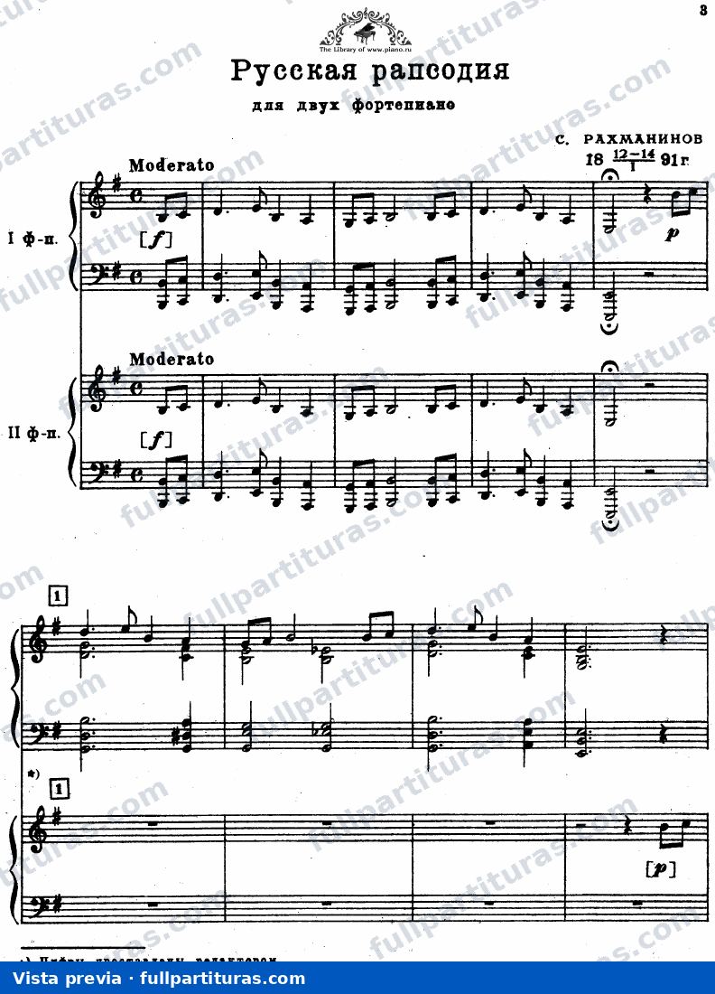 3 Nocturnes: Russian Rhapsody — preview