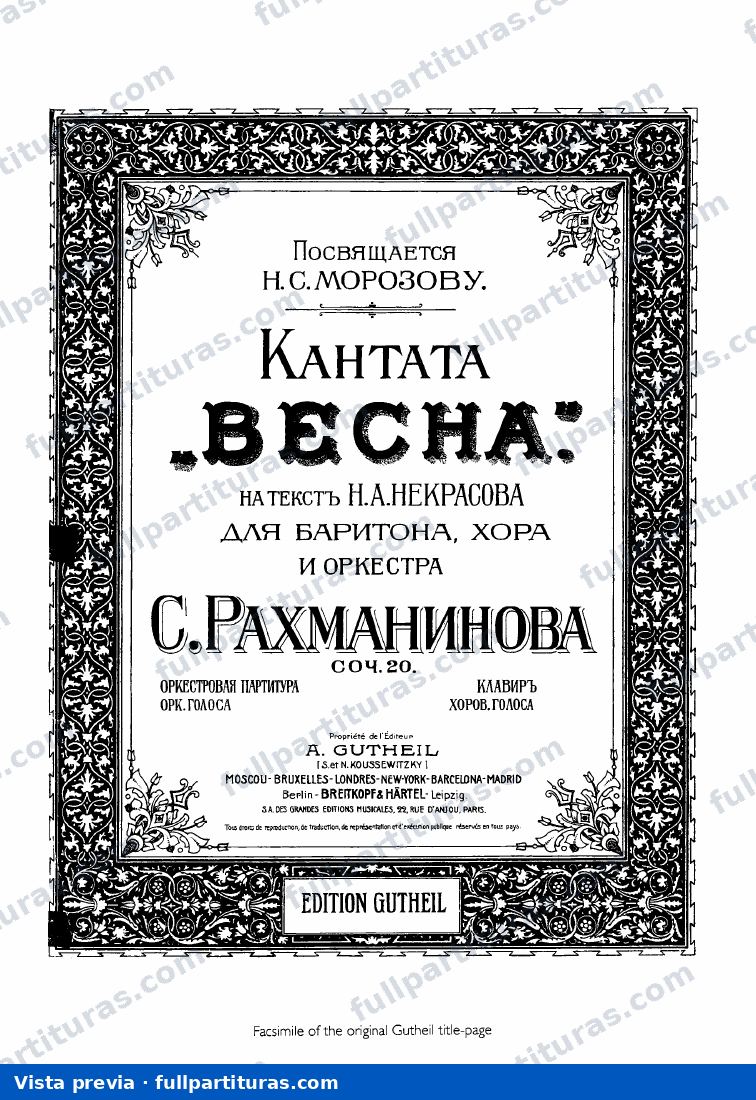 Spring, Op.20 — preview