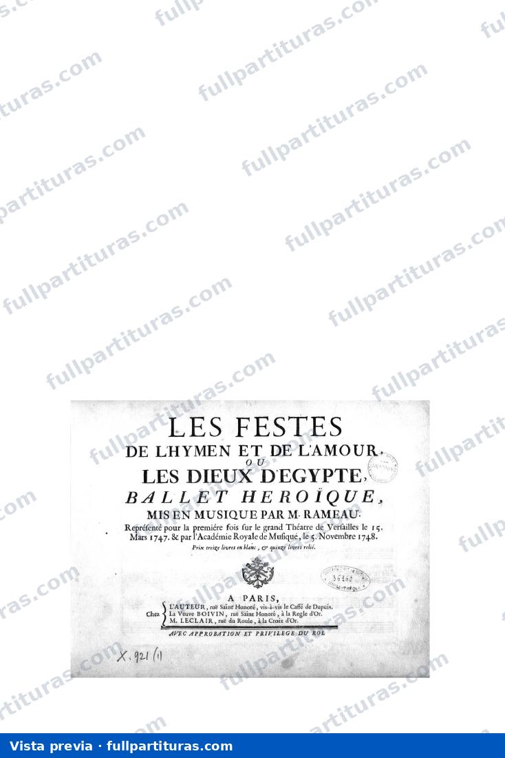 Les fêtes de l'hymen et de l'amour — preview