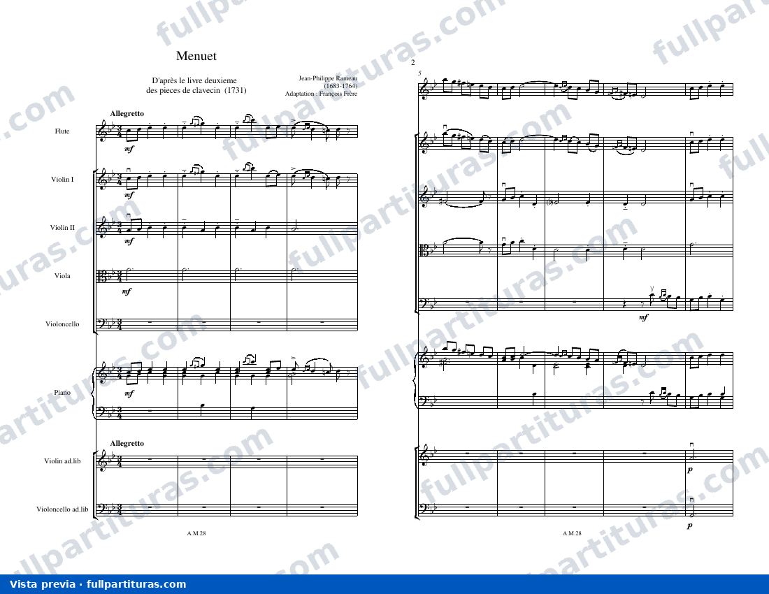 Menuet — preview