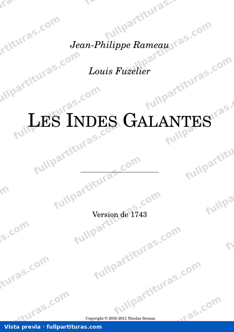 Les Indes galantes — preview