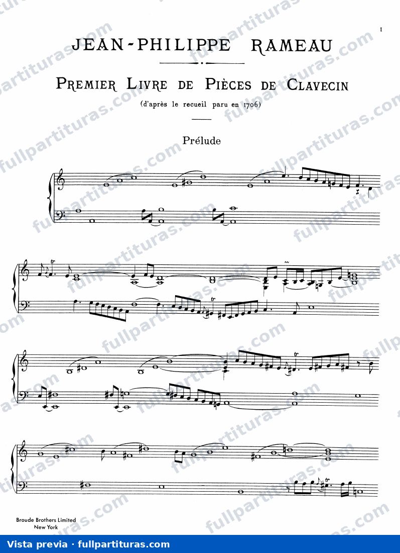 Premier Livre de Pièces de Clavecin — preview
