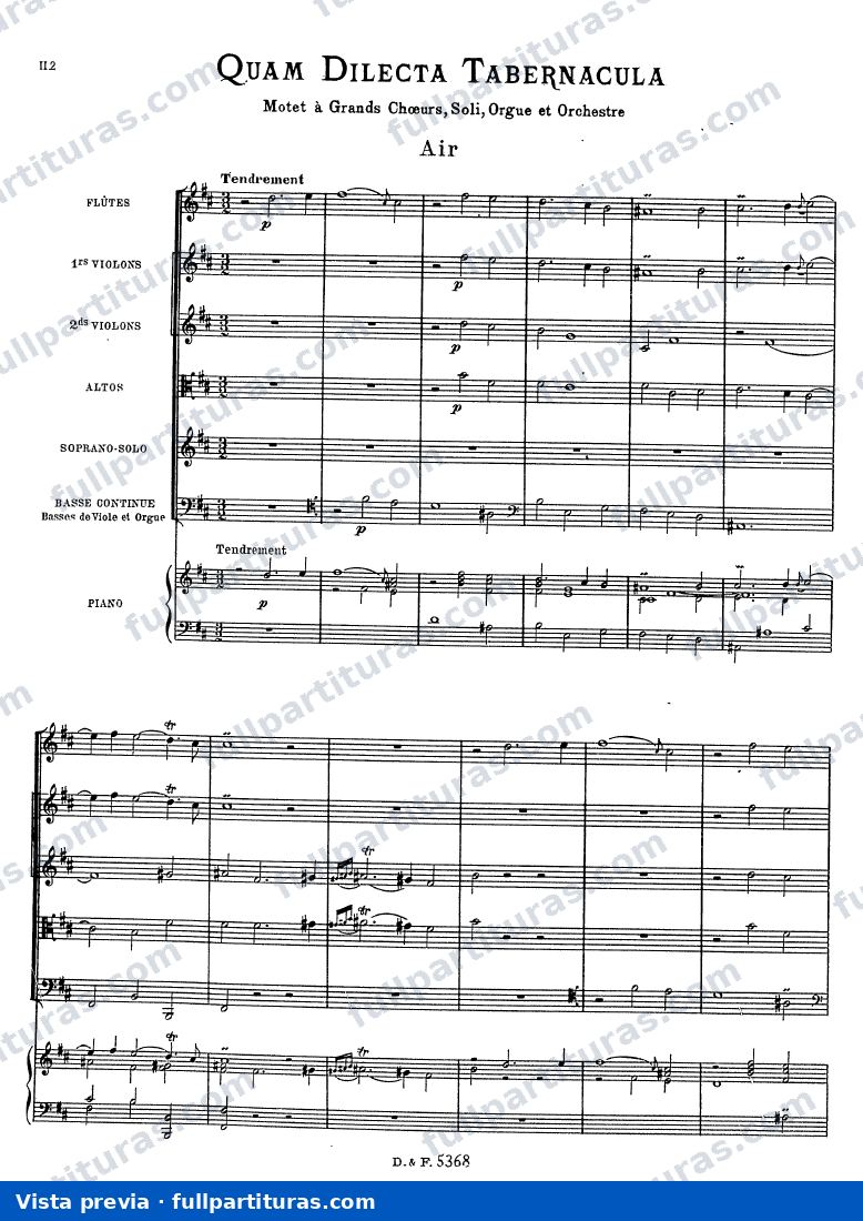 Quam dilecta tabernacula — preview