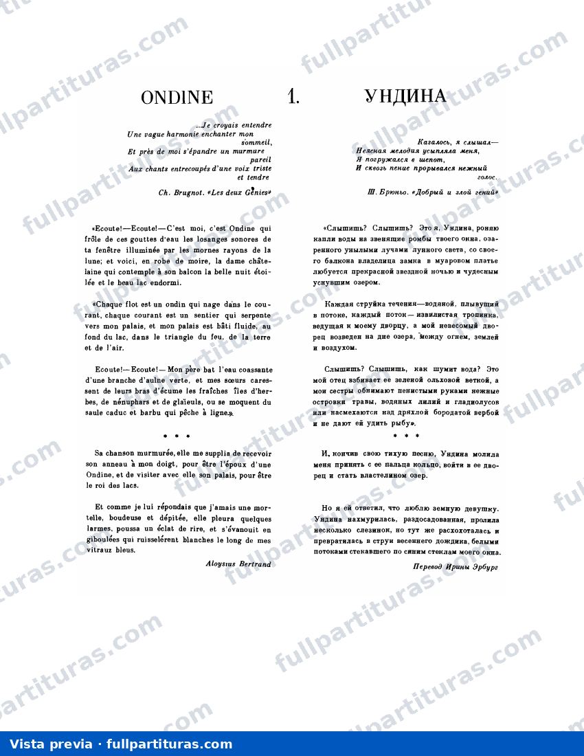 Gaspard de la nuit: Ondine — preview