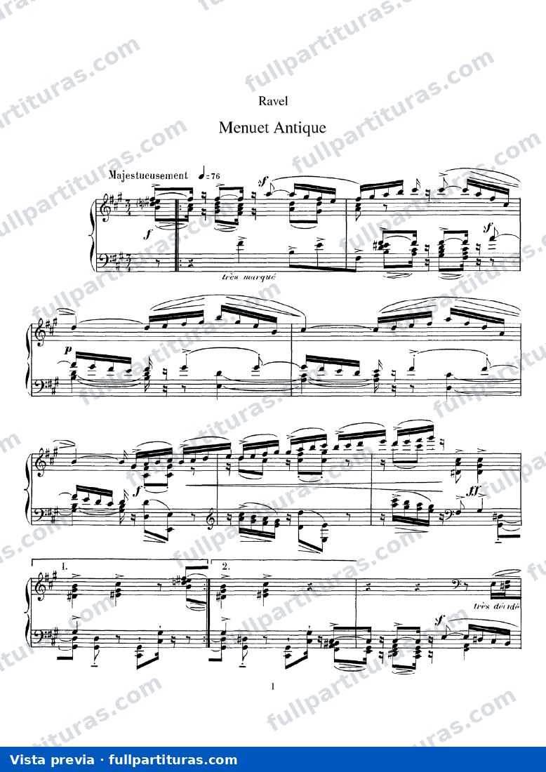 Mirois: Menuet Antique — preview