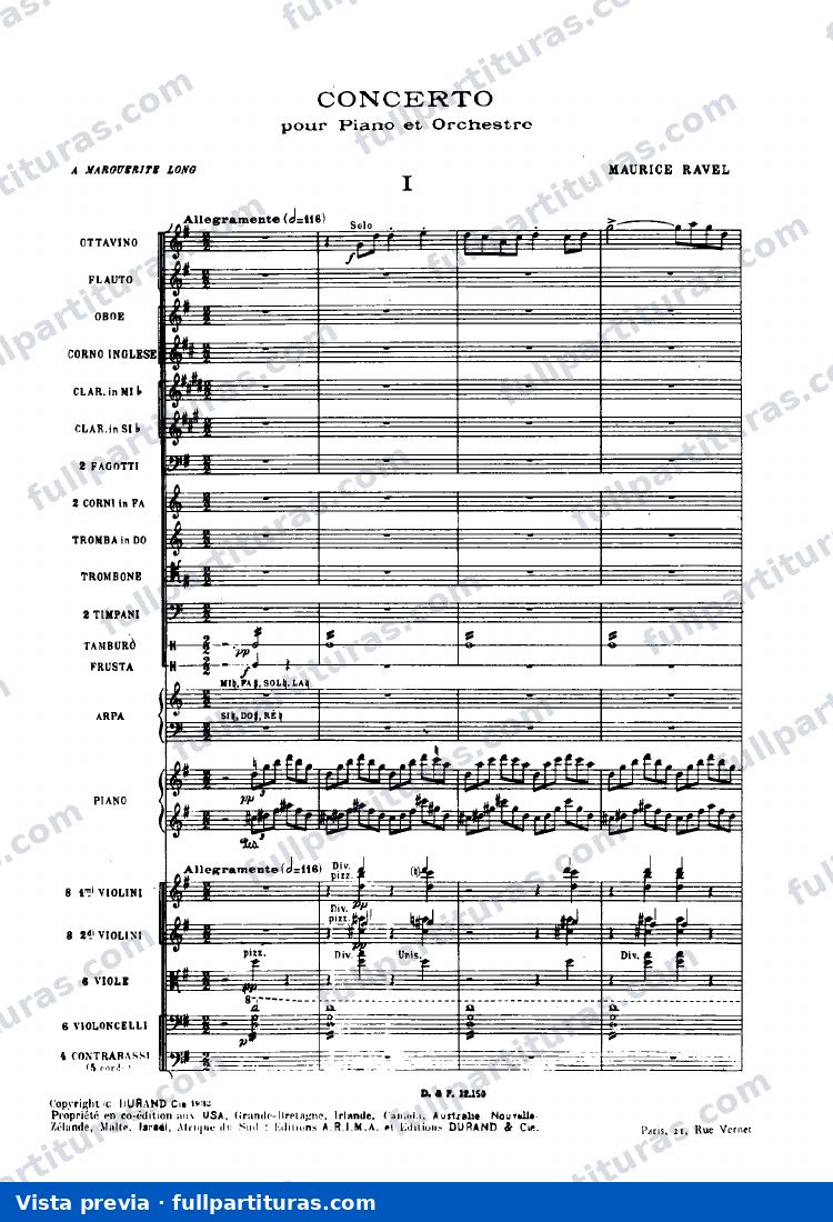 Sheherazade: Concierto para piano en Sol — preview