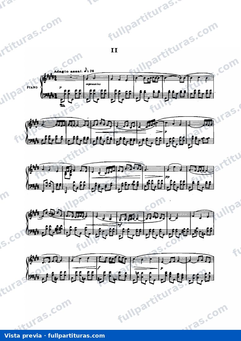 Concierto para piano en Sol: II Adagio assai — preview