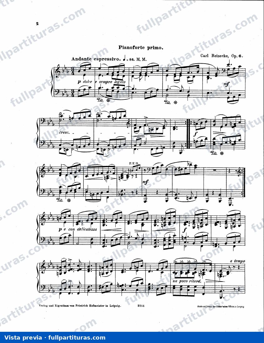 Andante con Variaciones para dos pianos Op. 6 — preview