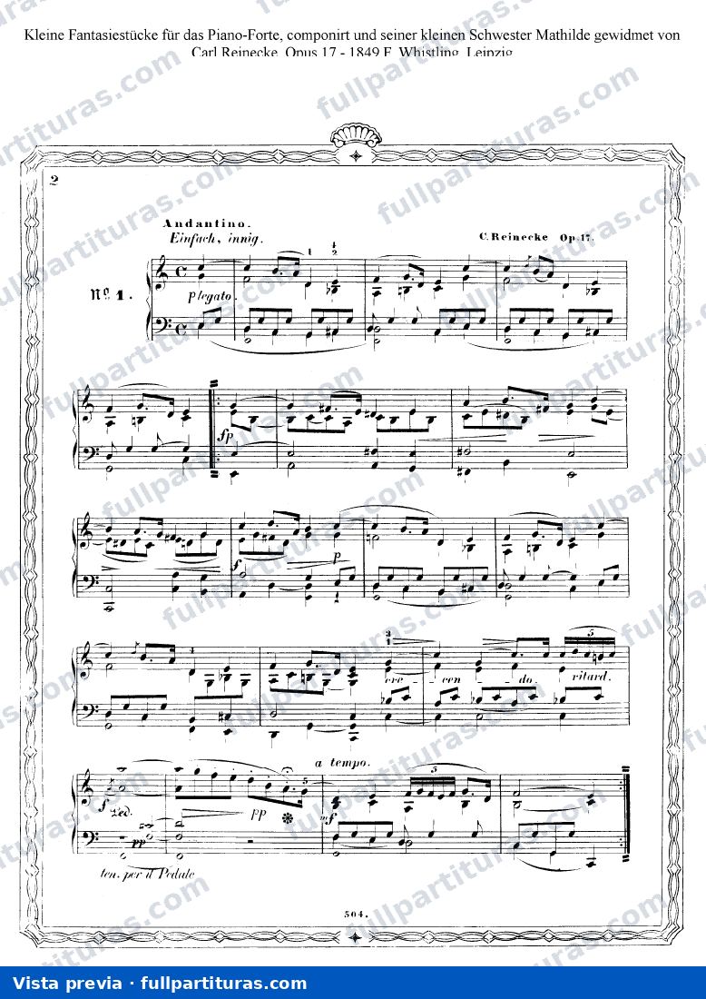 Kleine Fantasiestucke Op. 17 1, 2, 4 (piano) — preview