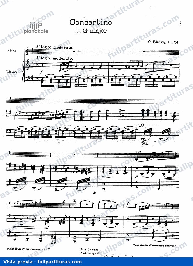 Violin Concertino, Op.24 enn G — preview