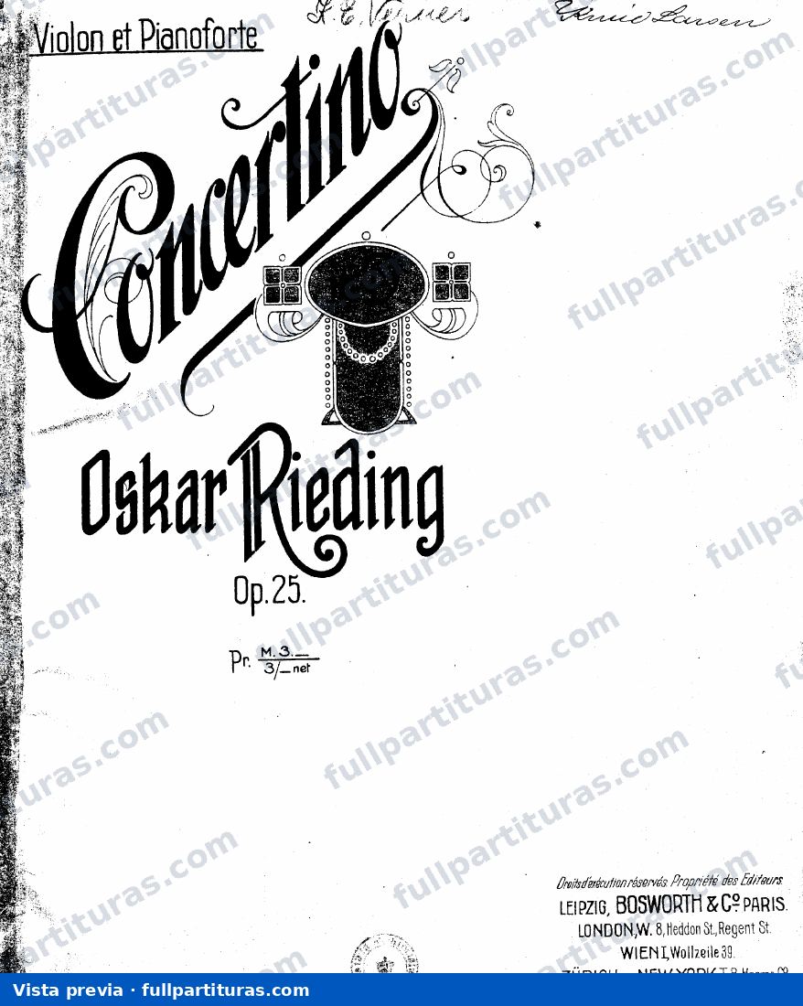 Violin Concertino, Op.25 — preview