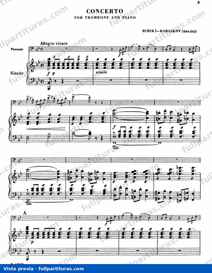 Reducción Piano y Trombón — preview