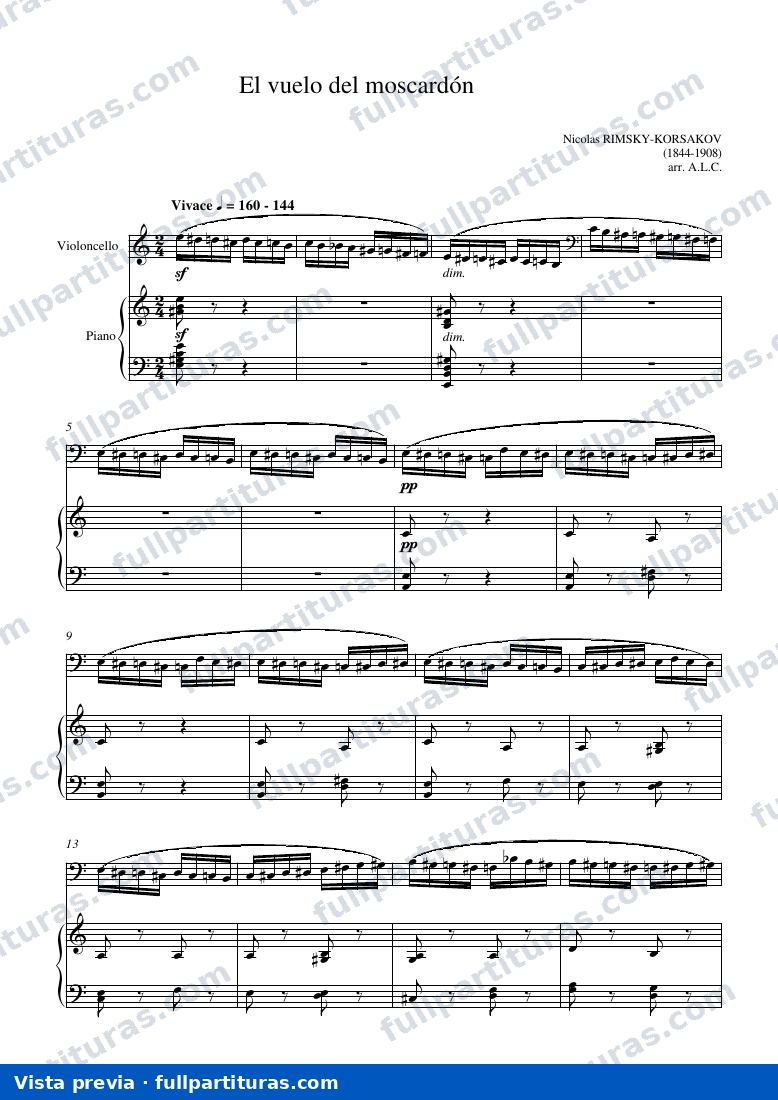 Versión para cello y piano — preview