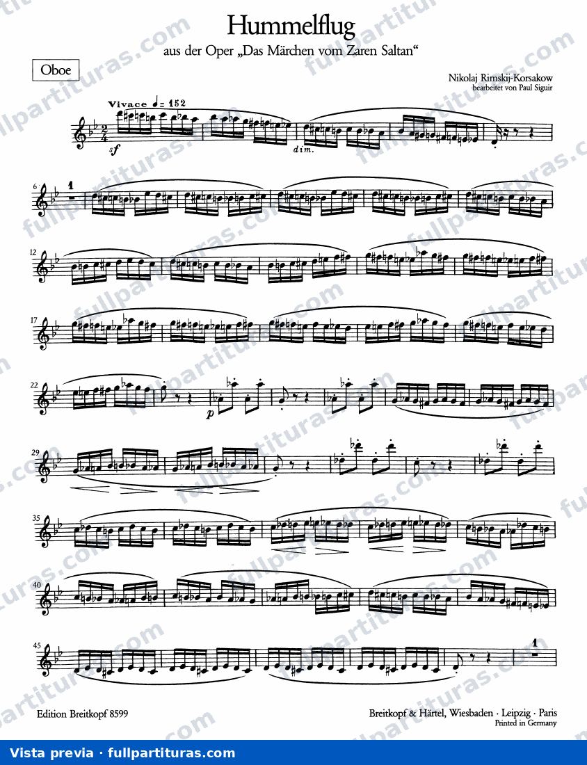 Versión para oboe y piano — preview