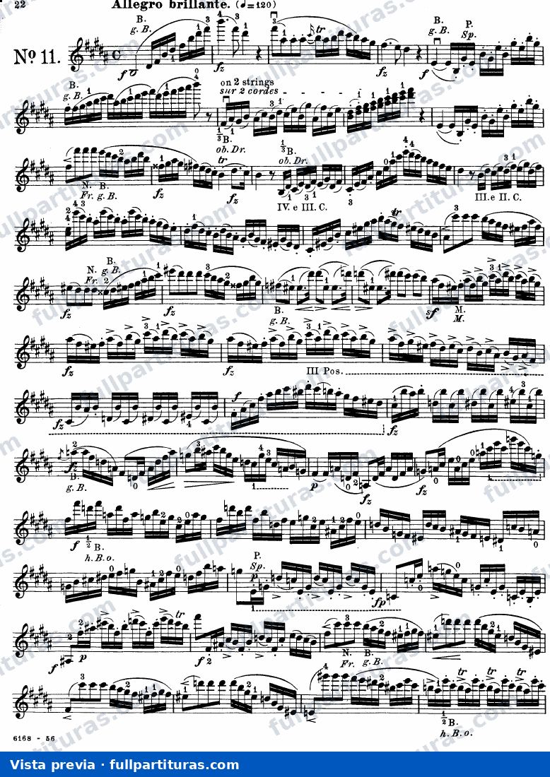 24 Caprices for Violin: Caprices 11 al 15 — preview